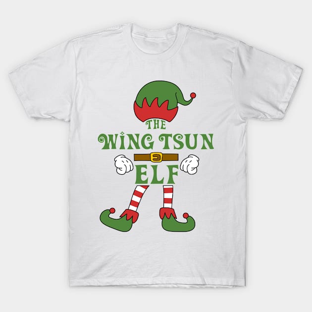 The Wing Tsun Elf Christmas Family Matching Outfits Group Attire T-Shirt by HappyGiftArt